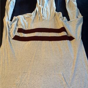 Old Navy Gray Hooded Shirt